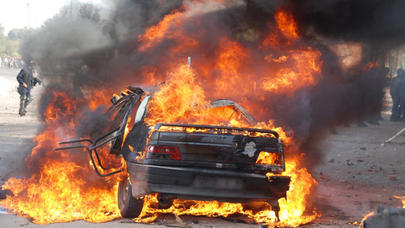 Kürdəmir sakini avtomobili ilə birgə yandı